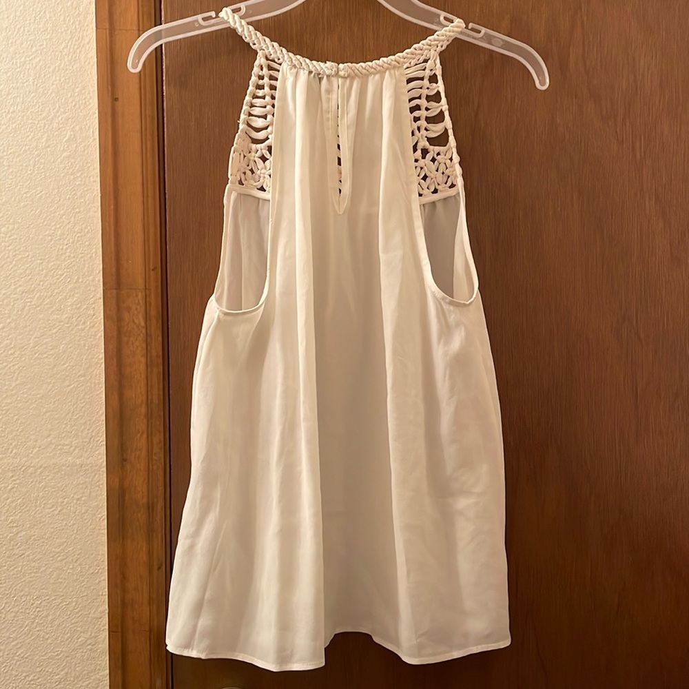 Joie 100% silk ivory/cream halter camisole/tank Size S - Picture 2 of 6